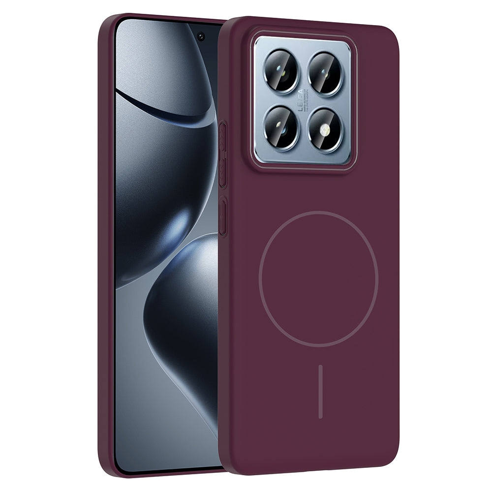 Xiaomi 14T Pro Kılıf M-safe Şarj Özellikli Zore Ruby Sert Kapak Siyah