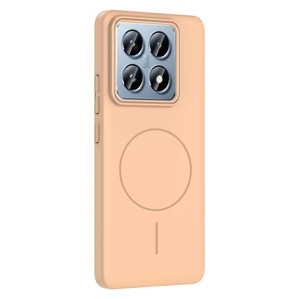 Xiaomi 14T Pro Kılıf M-safe Şarj Özellikli Zore Ruby Sert Kapak Mürdüm