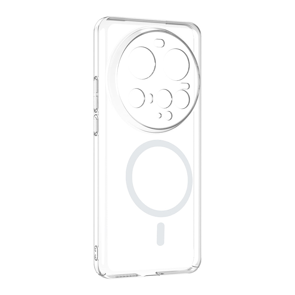 Xiaomi 15 Ultra Kamera Korumalı M-Safe Şarj Özellikli Şeffaf Zore London Sert PC Kapak Şeffaf