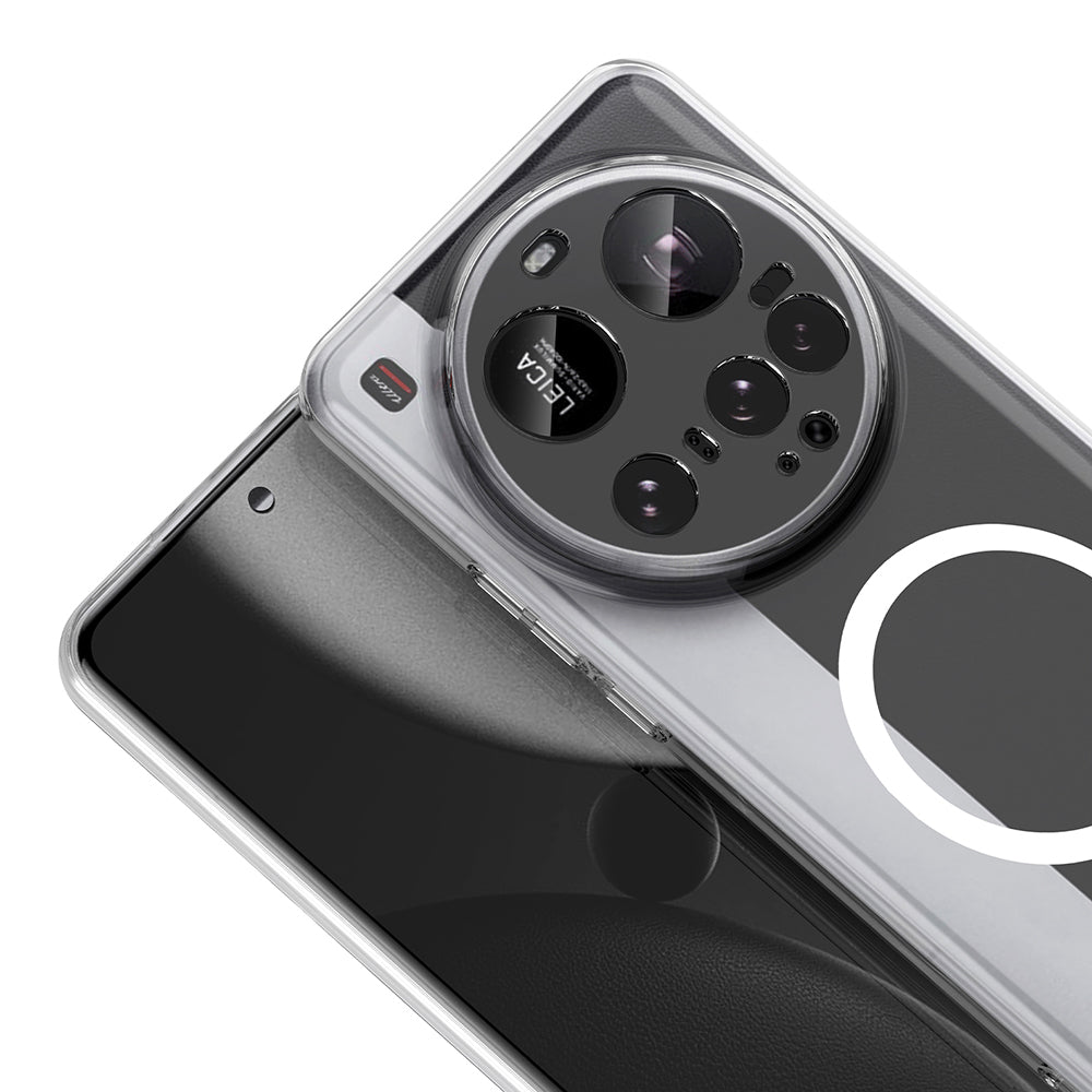 Xiaomi 15 Ultra Kamera Korumalı M-Safe Şarj Özellikli Şeffaf Zore London Sert PC Kapak Şeffaf