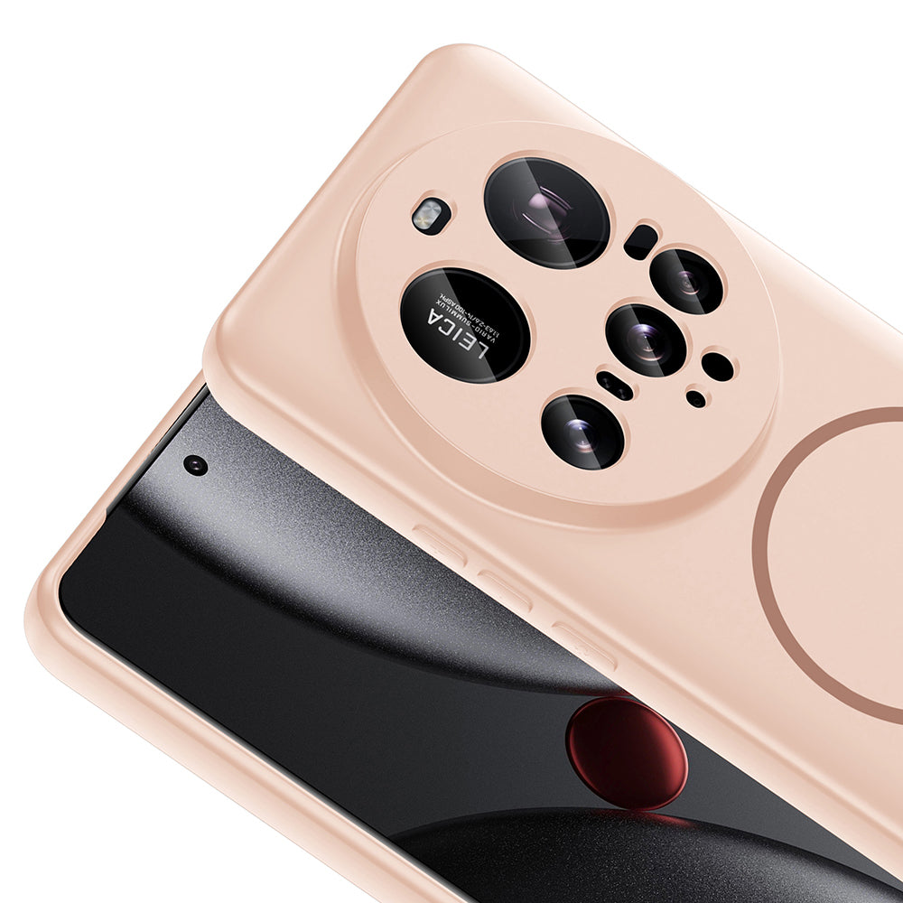Xiaomi 15 Ultra Kılıf M-safe Şarj Özellikli Zore Meta Kapak Rose Pembe