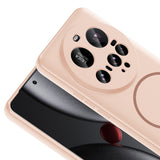 Xiaomi 15 Ultra Kılıf M-safe Şarj Özellikli Zore Meta Kapak Rose Pembe
