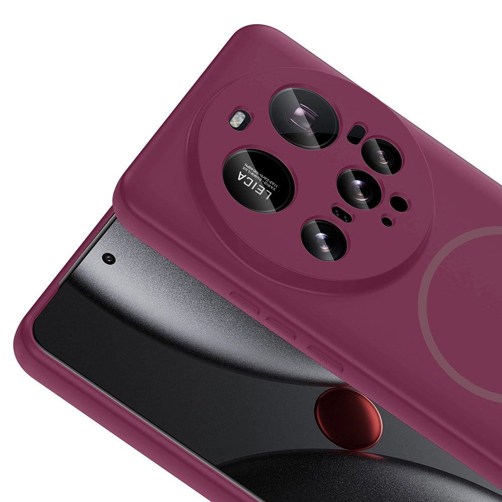 Xiaomi 15 Ultra Kılıf M-safe Şarj Özellikli Zore Meta Kapak Rose Pembe