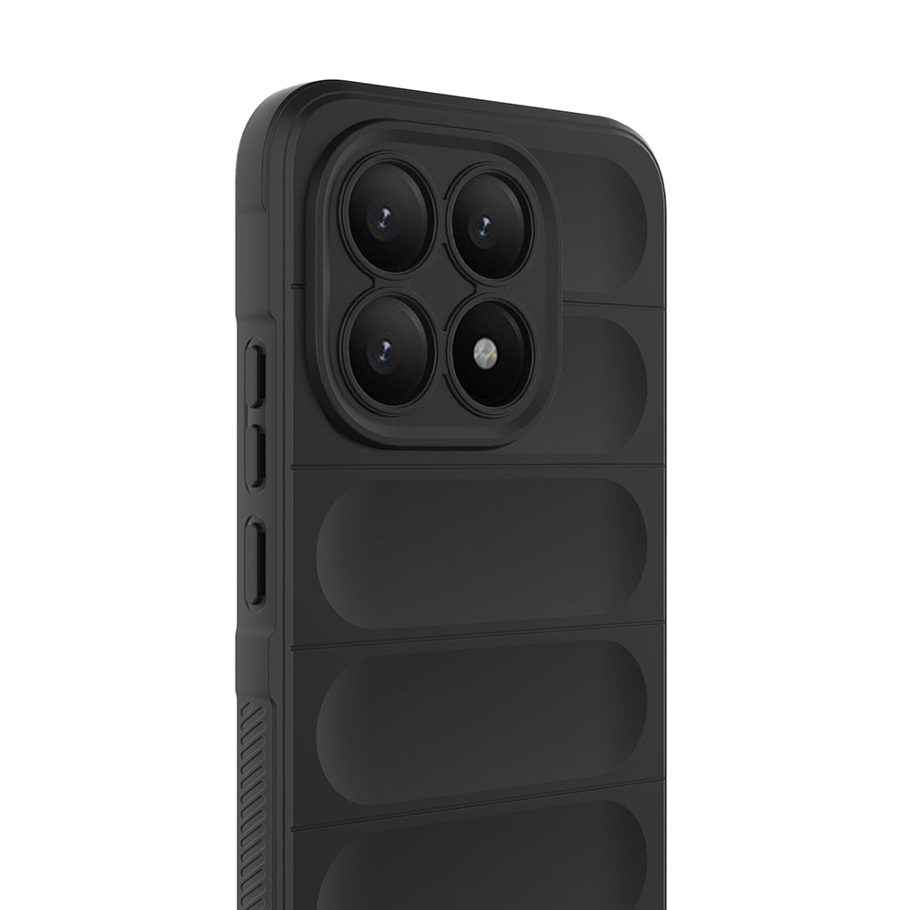 Xiaomi 15T Kılıf Esnek TPU Oyuklu Arka Yüzey Tasarımlı Zore Etnik Silikon Kapak Siyah
