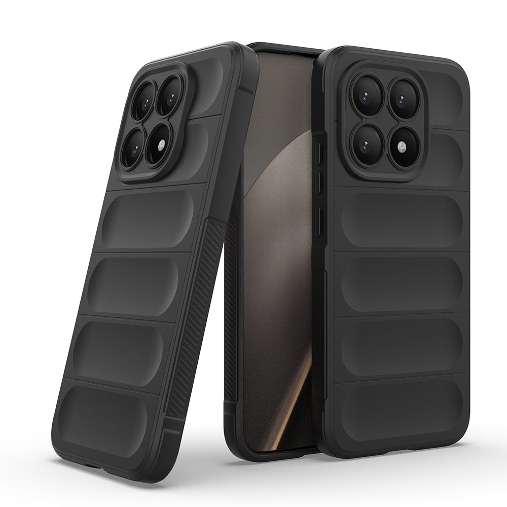 Xiaomi 15T Kılıf Esnek TPU Oyuklu Arka Yüzey Tasarımlı Zore Etnik Silikon Kapak Siyah