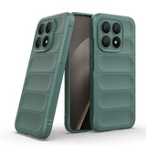Xiaomi 15T Kılıf Esnek TPU Oyuklu Arka Yüzey Tasarımlı Zore Etnik Silikon Kapak Koyu Yeşil