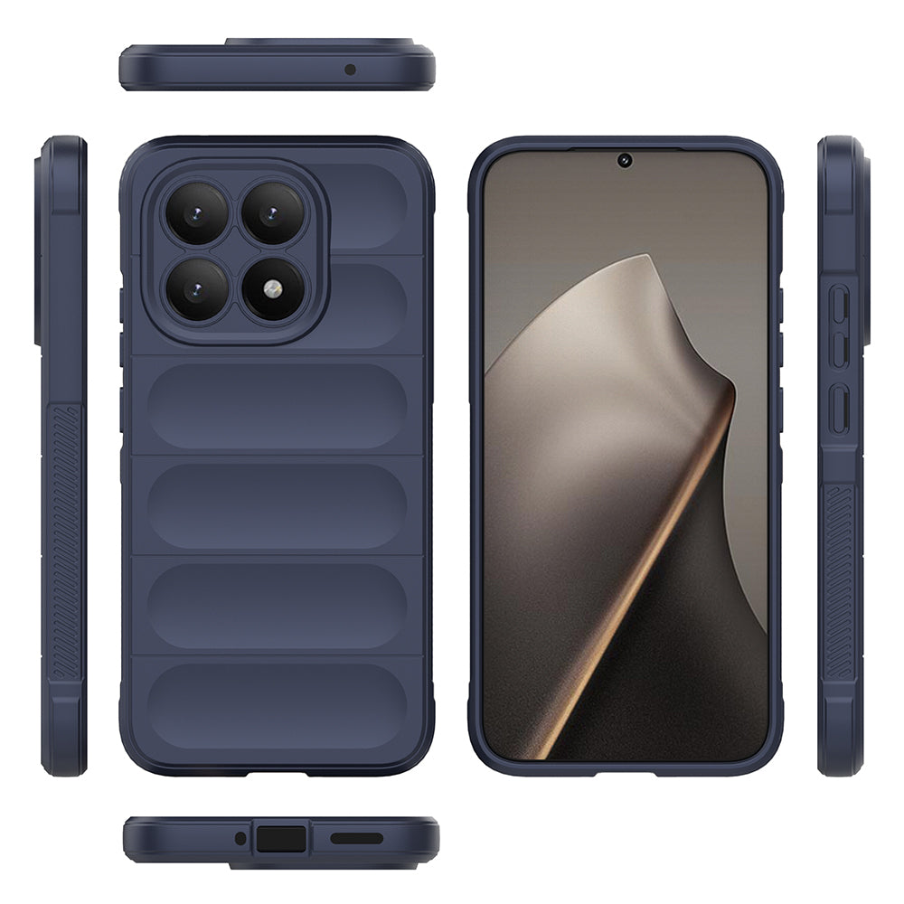 Xiaomi 15T Kılıf Esnek TPU Oyuklu Arka Yüzey Tasarımlı Zore Etnik Silikon Kapak Siyah
