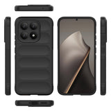 Xiaomi 15T Kılıf Esnek TPU Oyuklu Arka Yüzey Tasarımlı Zore Etnik Silikon Kapak Siyah