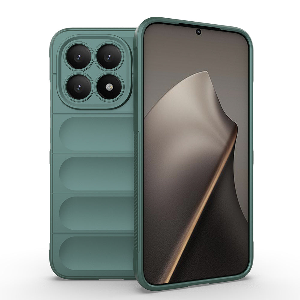 Xiaomi 15T Kılıf Esnek TPU Oyuklu Arka Yüzey Tasarımlı Zore Etnik Silikon Kapak Lacivert