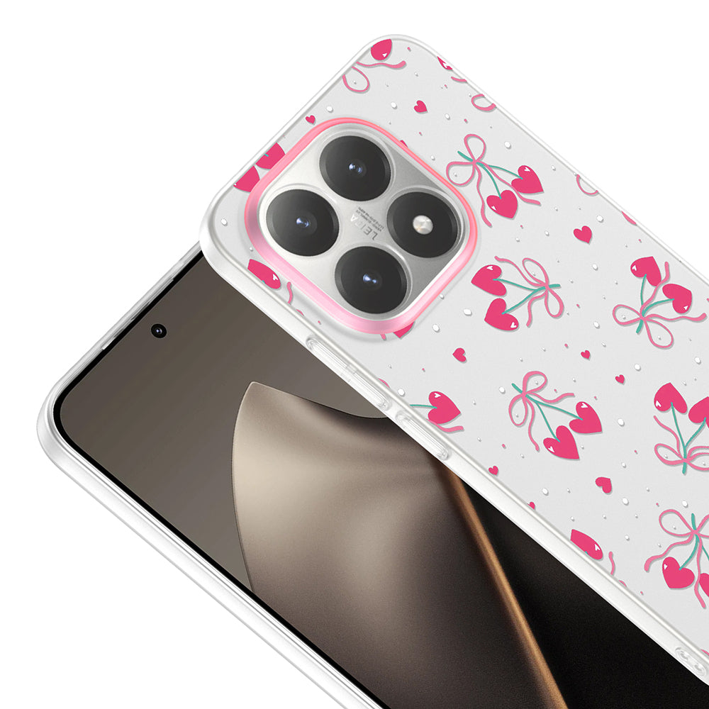 Xiaomi 15T Kılıf Kamera Korumalı Desenli Zore Klip Kapak Kalpli Kiraz