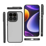 Xiaomi 15T Kılıf Kamera Korumalı Şeffaf Arka Yüzey Zore New Roll Kapak Siyah