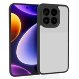 Xiaomi 15T Kılıf Kamera Korumalı Şeffaf Arka Yüzey Zore New Roll Kapak Siyah