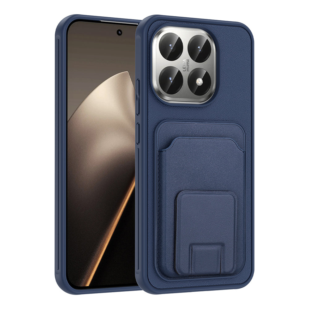 Xiaomi 15T Kılıf Kartlıklı TPU Bikart Kapak Koyu Yeşil