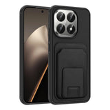Xiaomi 15T Kılıf Kartlıklı TPU Bikart Kapak Siyah