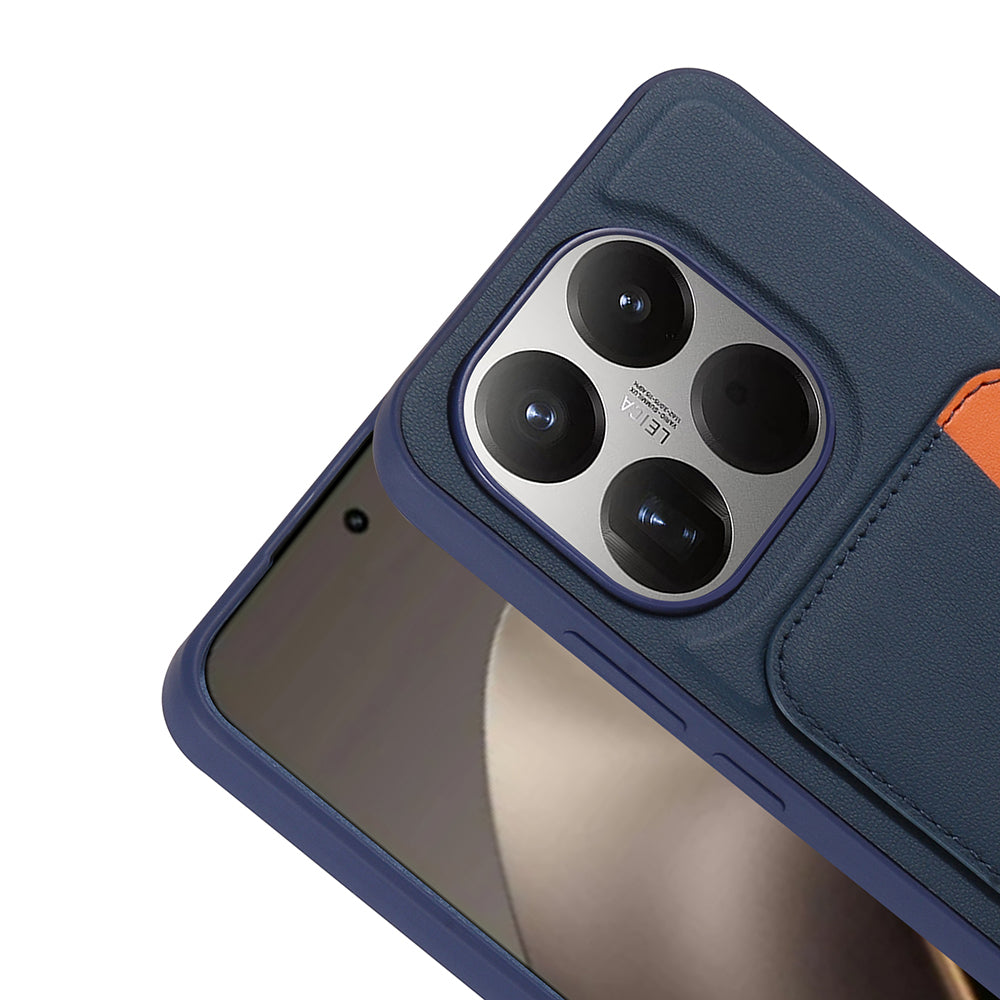 Xiaomi 15T Kılıf Kartlıklı Zore X-Kart Silikon Kapak Kahverengi