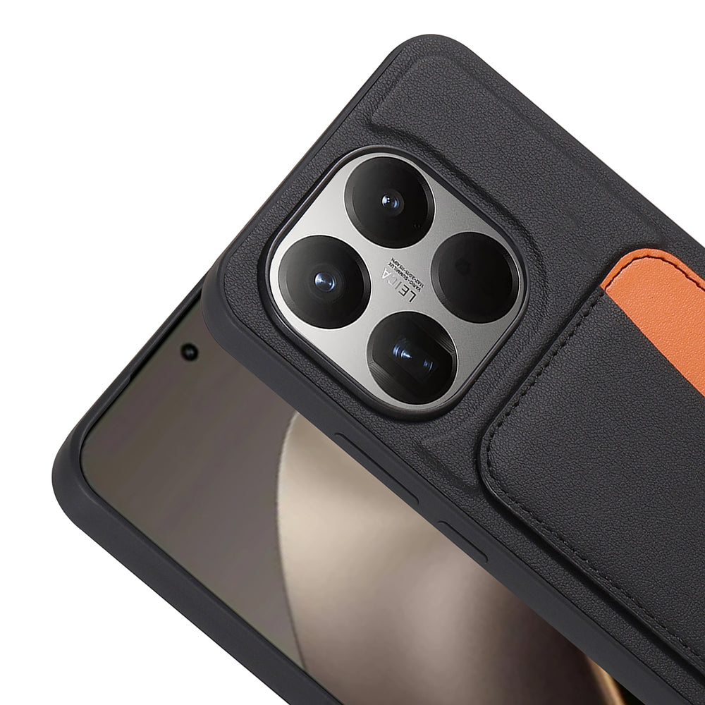 Xiaomi 15T Kılıf Kartlıklı Zore X-Kart Silikon Kapak Siyah