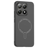 Xiaomi 15T Kılıf M-Safe Şarj Özellikli Kamera Korumalı Zore Elio Sert PC Kapak Siyah