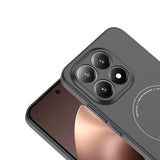 Xiaomi 15T Kılıf M-Safe Şarj Özellikli Kamera Korumalı Zore Elio Sert PC Kapak Siyah