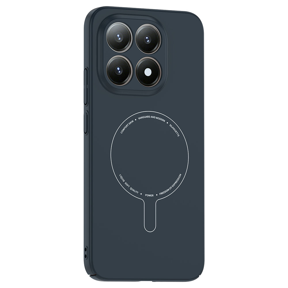 Xiaomi 15T Kılıf M-Safe Şarj Özellikli Kamera Korumalı Zore Elio Sert PC Kapak Lacivert
