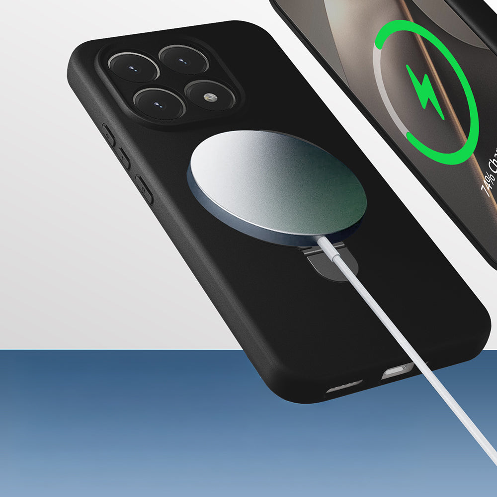 Xiaomi 15T Kılıf M-safe Şarj Özellikli Standlı Zore Samara Kapak Lila