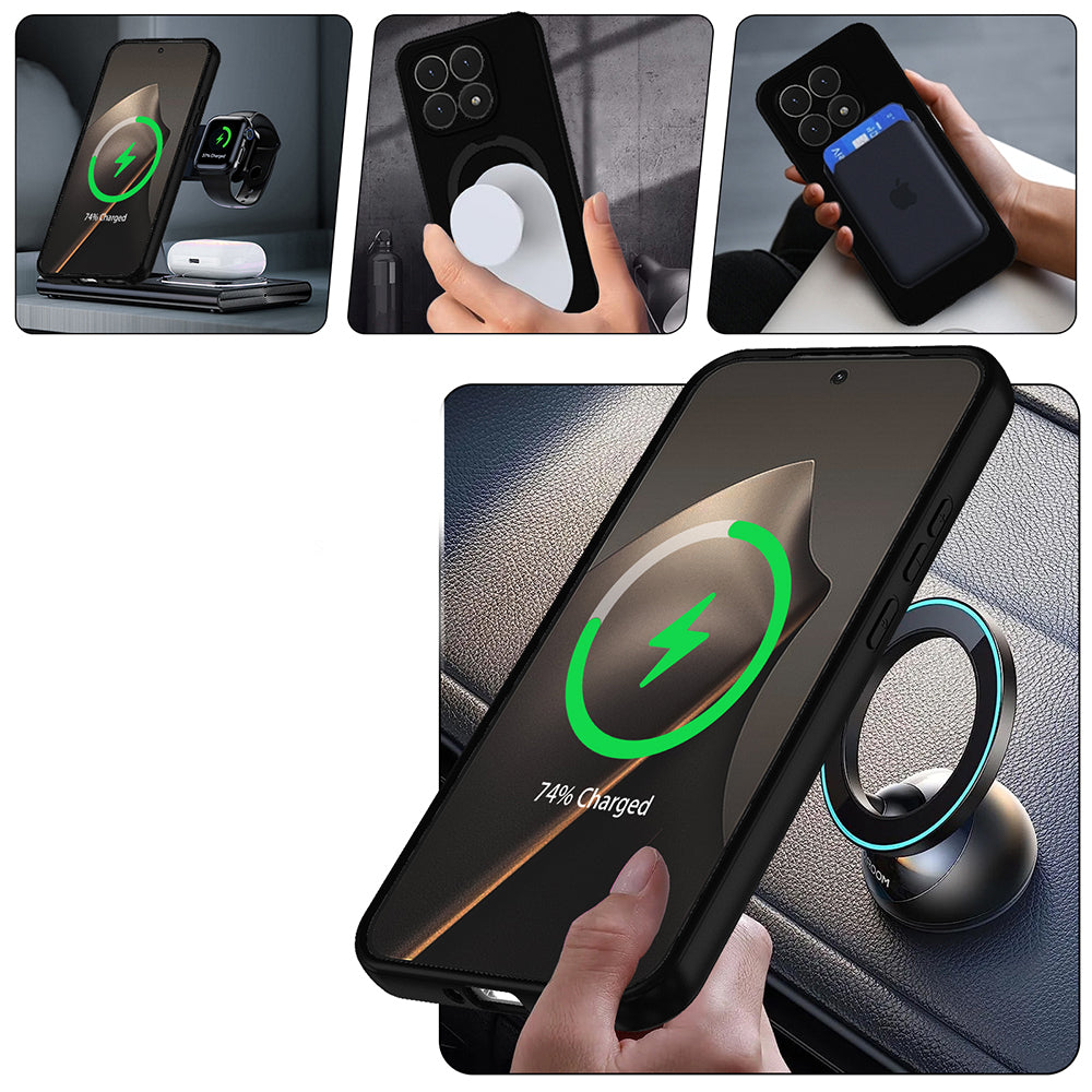 Xiaomi 15T Kılıf M-safe Şarj Özellikli Standlı Zore Samara Kapak Lila