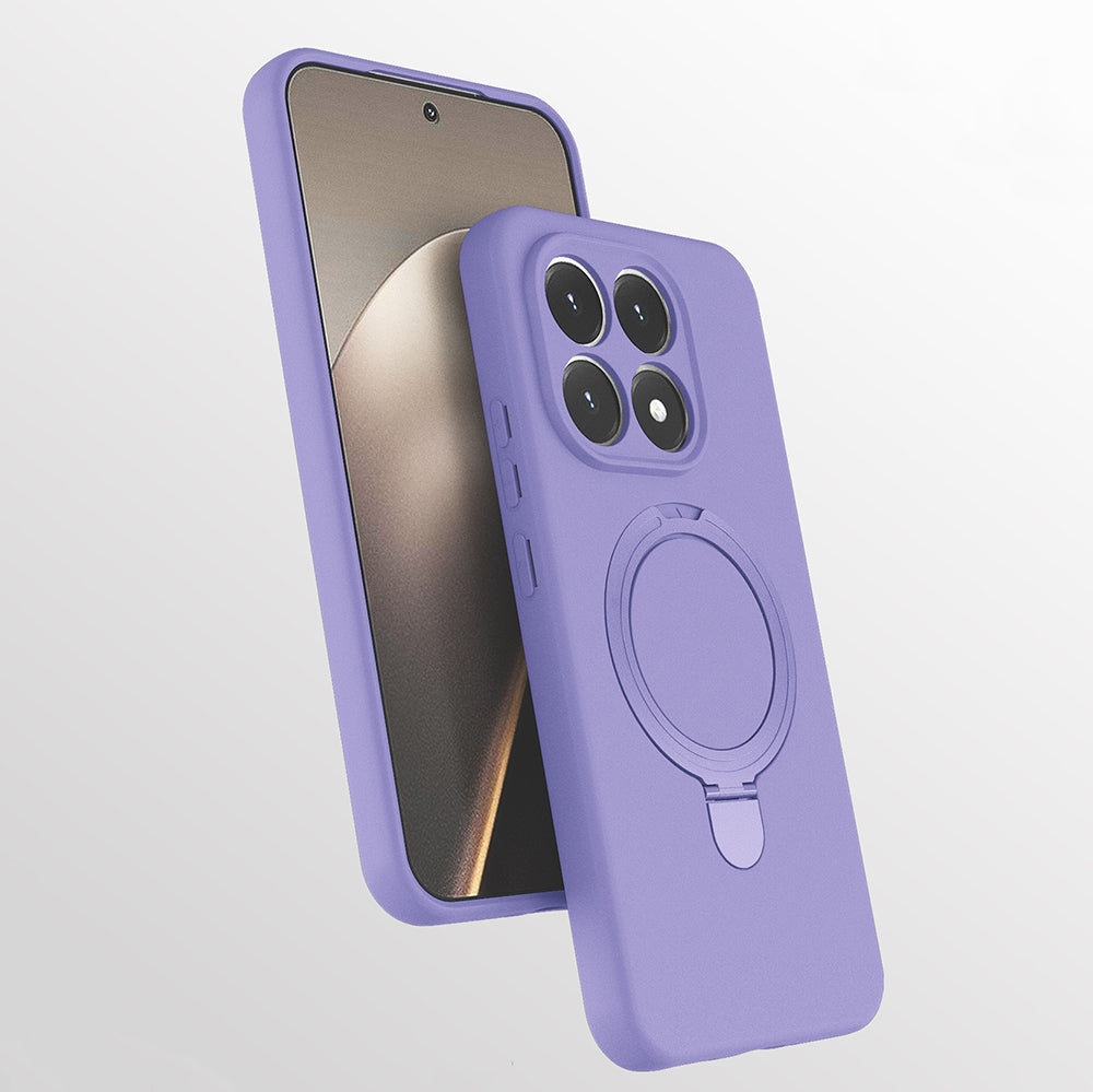 Xiaomi 15T Kılıf M-safe Şarj Özellikli Standlı Zore Samara Kapak Lila