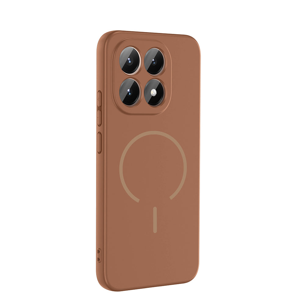 Xiaomi 15T Kılıf M-safe Şarj Özellikli Zore Meta Kapak Titanyum-Gri