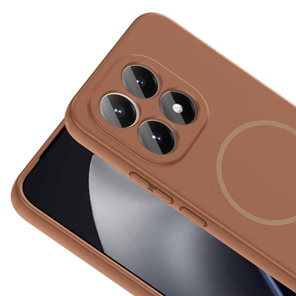 Xiaomi 15T Kılıf M-safe Şarj Özellikli Zore Meta Kapak Titanyum-Gri