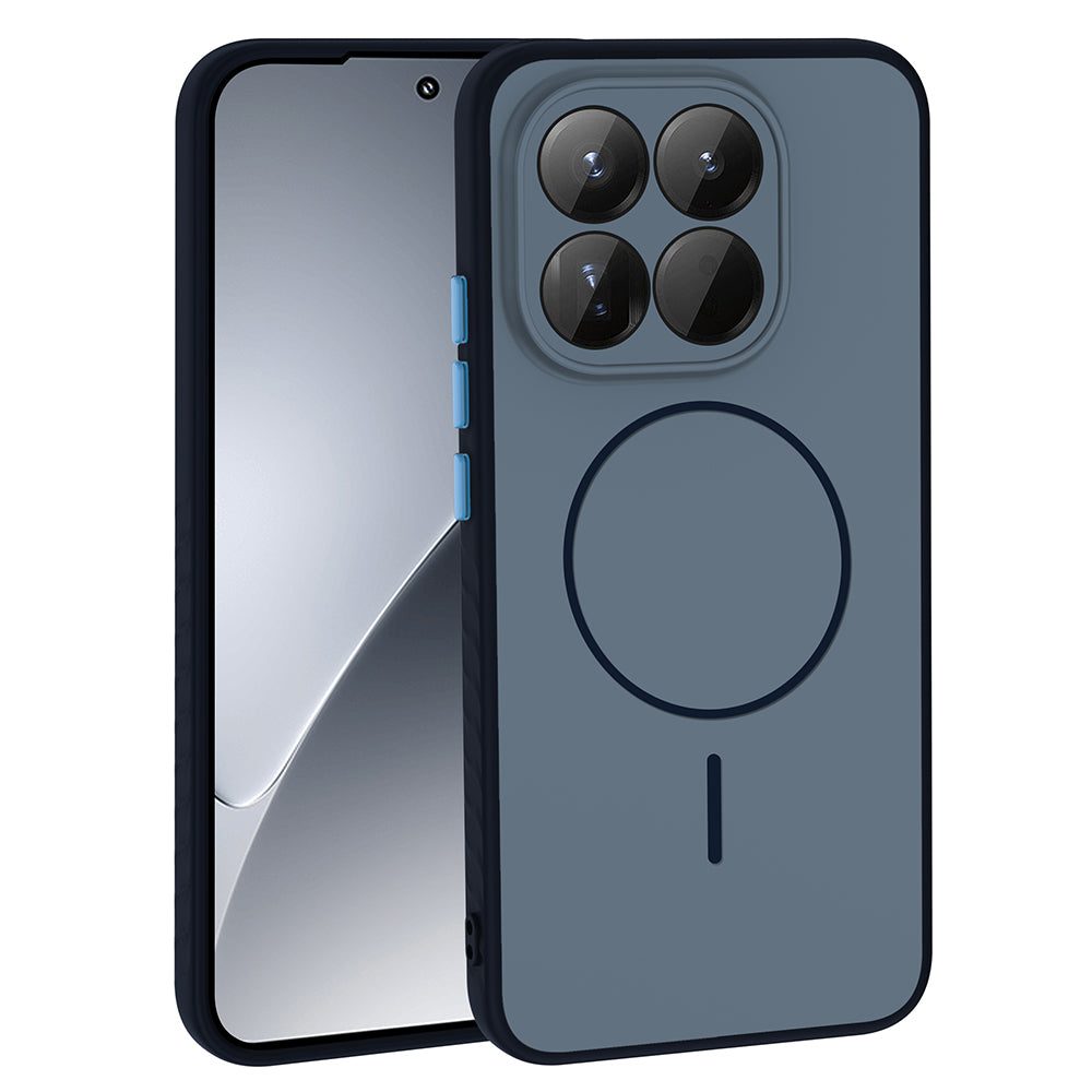 Xiaomi 15T Kılıf M-safe Şarj Özellikli Zore Tea Kapak Lacivert