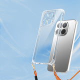 Xiaomi 15T Pro Kılıf Airbagli Takılabilir Askı Aparatlı Zore Snap Silikon Kapak Şeffaf