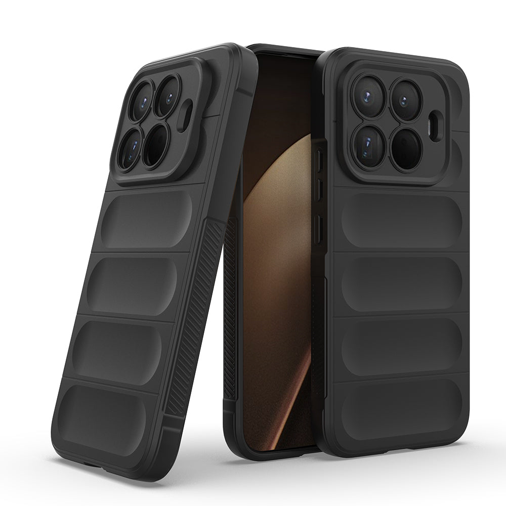Xiaomi 15T Pro Kılıf Esnek TPU Oyuklu Arka Yüzey Tasarımlı Zore Etnik Silikon Kapak Lacivert