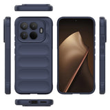 Xiaomi 15T Pro Kılıf Esnek TPU Oyuklu Arka Yüzey Tasarımlı Zore Etnik Silikon Kapak Lacivert