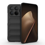 Xiaomi 15T Pro Kılıf Esnek TPU Oyuklu Arka Yüzey Tasarımlı Zore Etnik Silikon Kapak Siyah
