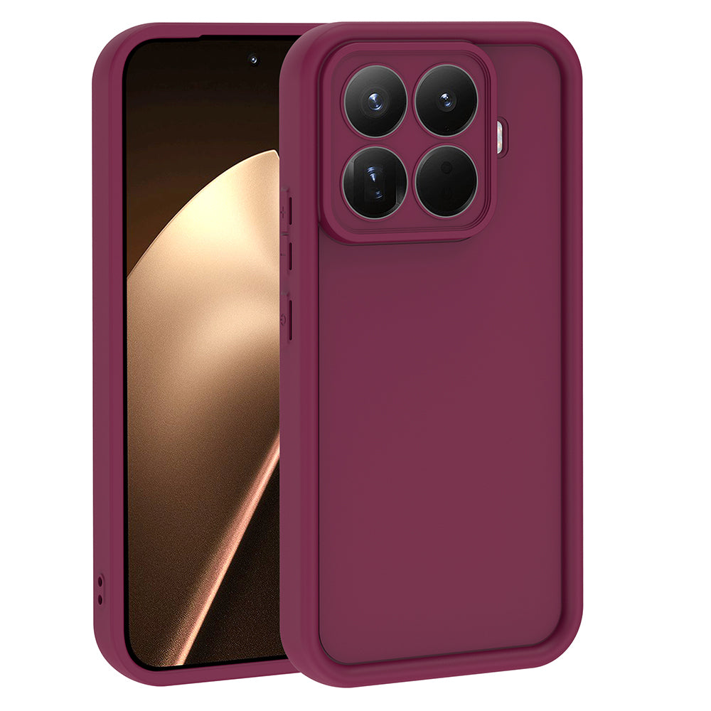 Xiaomi 15T Pro Kılıf Kamera Korumalı Ananas Kapak Mürdüm