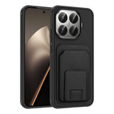 Xiaomi 15T Pro Kılıf Kartlıklı TPU Bikart Kapak Siyah