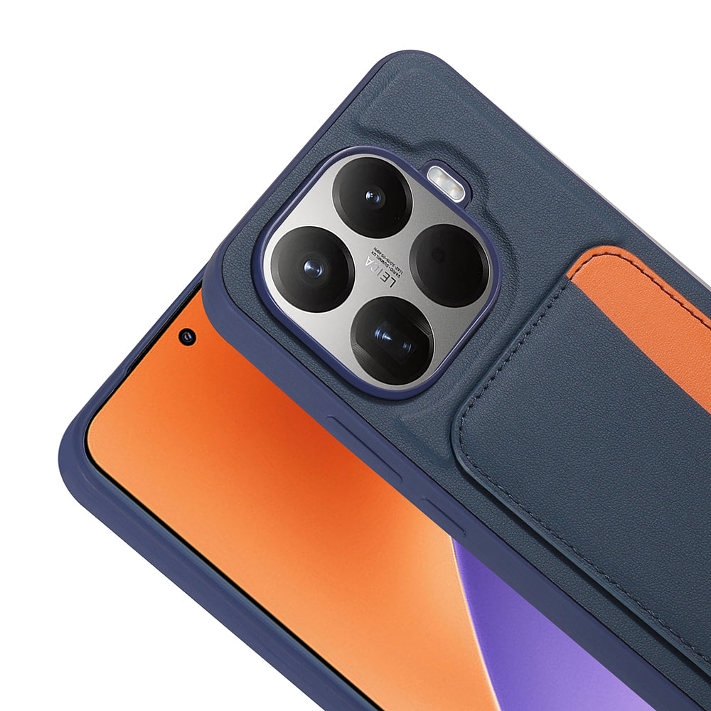 Xiaomi 15T Pro Kılıf Kartlıklı Zore X-Kart Silikon Kapak Kahverengi