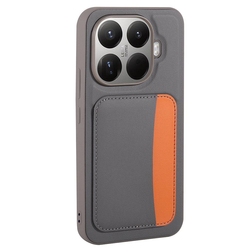 Xiaomi 15T Pro Kılıf Kartlıklı Zore X-Kart Silikon Kapak Koyu Gri