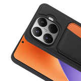 Xiaomi 15T Pro Kılıf Kartlıklı Zore X-Kart Silikon Kapak Siyah