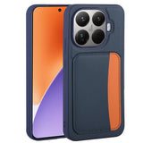 Xiaomi 15T Pro Kılıf Kartlıklı Zore X-Kart Silikon Kapak Lacivert