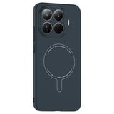 Xiaomi 15T Pro Kılıf M-Safe Şarj Özellikli Kamera Korumalı Zore Elio Sert PC Kapak Lacivert