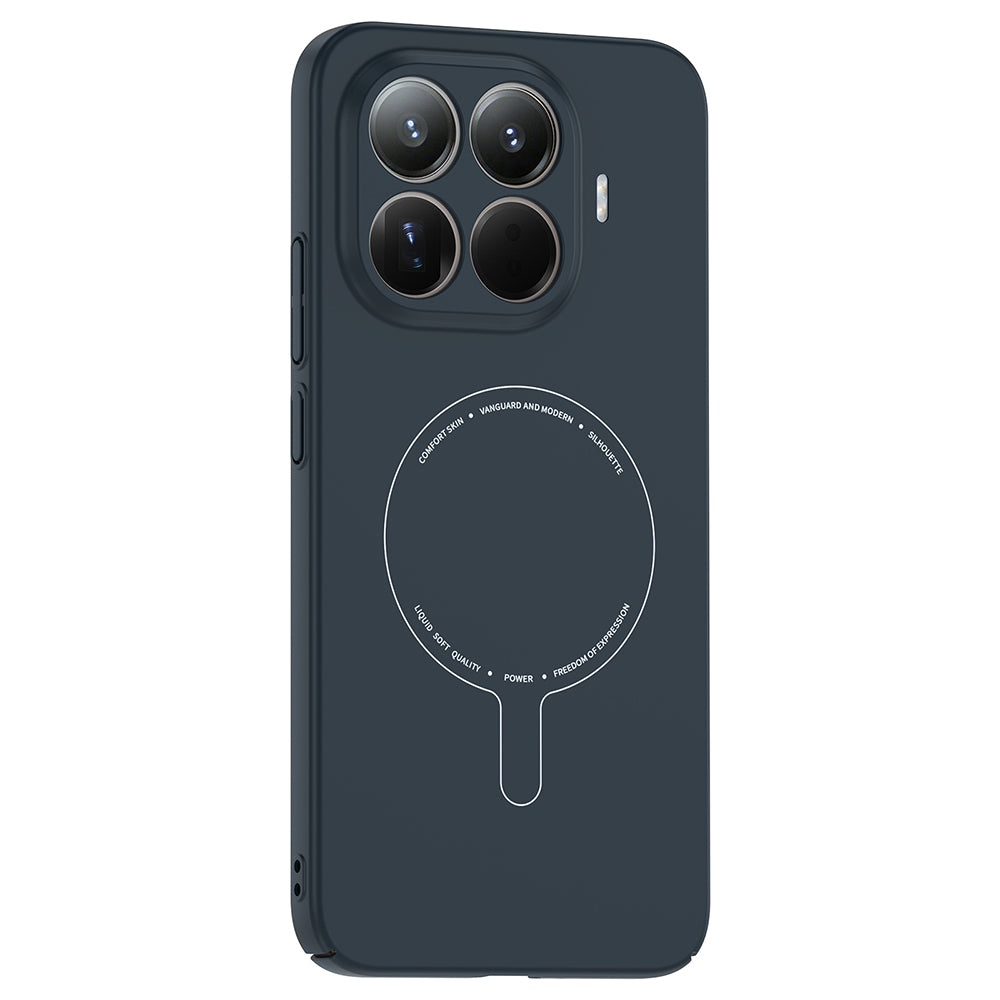 Xiaomi 15T Pro Kılıf M-Safe Şarj Özellikli Kamera Korumalı Zore Elio Sert PC Kapak Lacivert