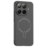 Xiaomi 15T Pro Kılıf M-Safe Şarj Özellikli Kamera Korumalı Zore Elio Sert PC Kapak Siyah