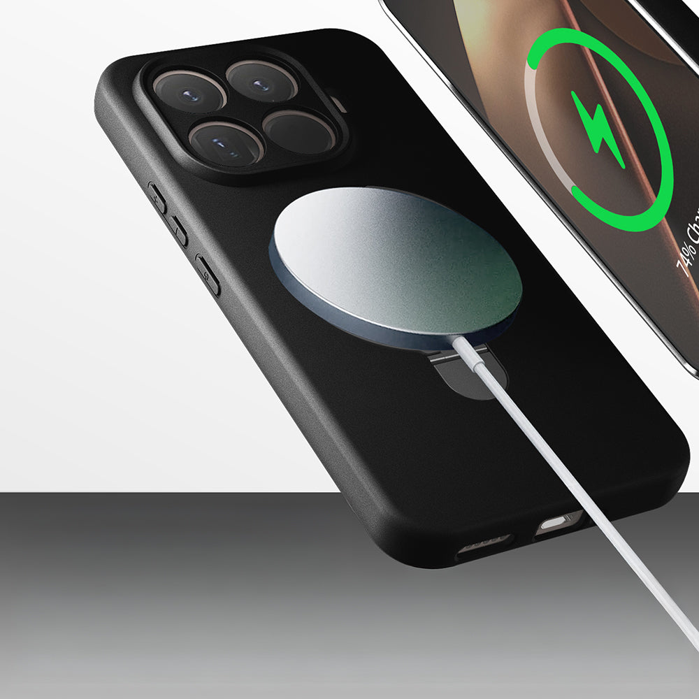 Xiaomi 15T Pro Kılıf M-safe Şarj Özellikli Standlı Zore Samara Kapak Desert Gold