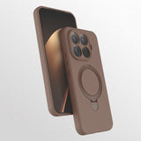 Xiaomi 15T Pro Kılıf M-safe Şarj Özellikli Standlı Zore Samara Kapak Desert Gold