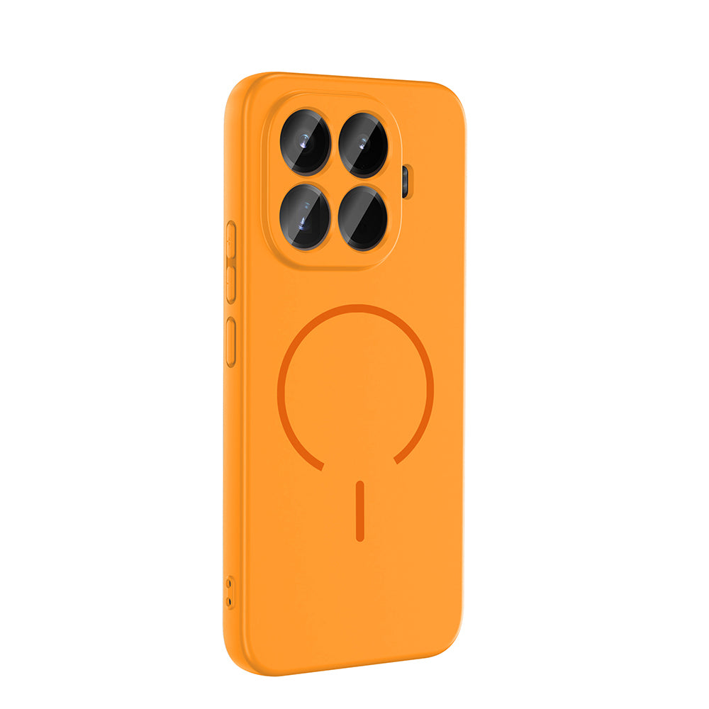 Xiaomi 15T Pro Kılıf M-safe Şarj Özellikli Zore Meta Kapak Titanyum-Gri