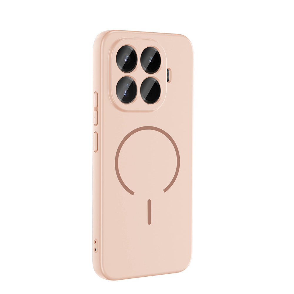 Xiaomi 15T Pro Kılıf M-safe Şarj Özellikli Zore Meta Kapak Titanyum-Gri