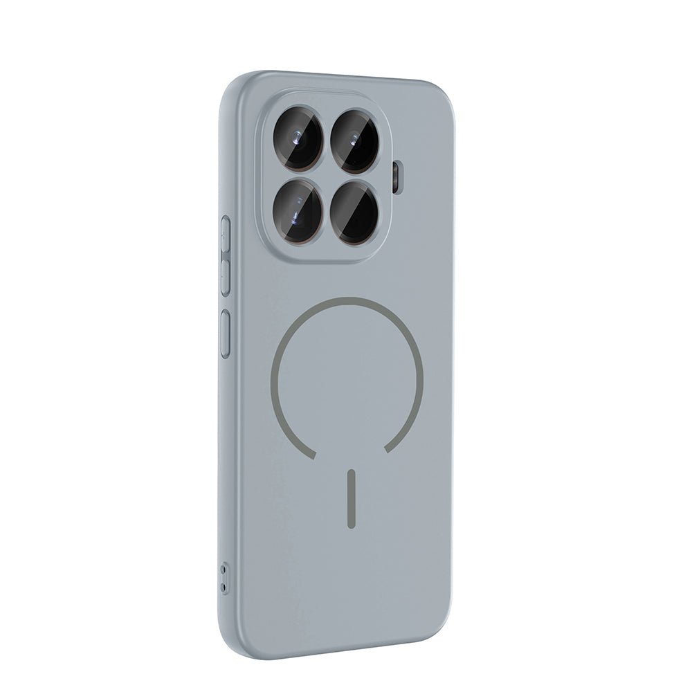 Xiaomi 15T Pro Kılıf M-safe Şarj Özellikli Zore Meta Kapak Mürdüm