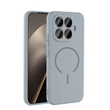 Xiaomi 15T Pro Kılıf M-safe Şarj Özellikli Zore Meta Kapak Titanyum-Gri