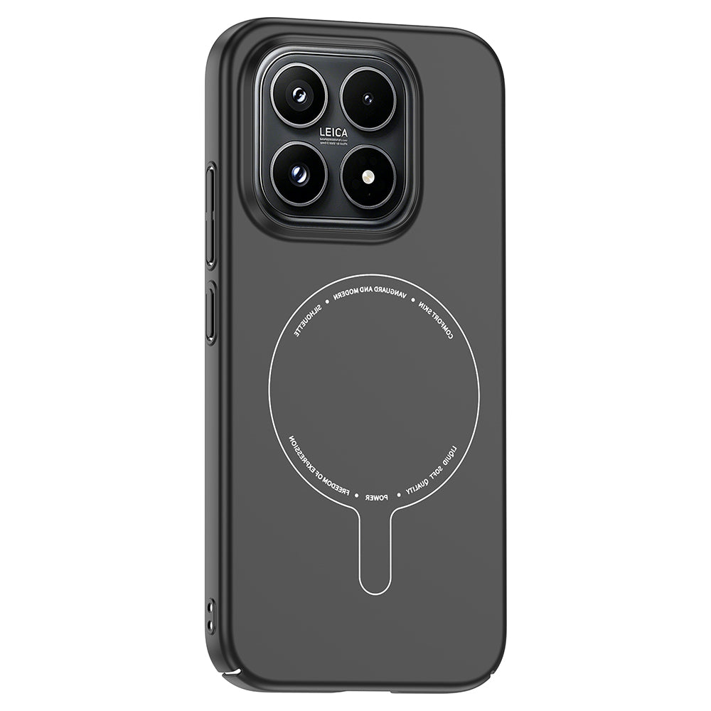 Xiaomi 17 Kılıf M-Safe Şarj Özellikli Kamera Korumalı Zore Elio Sert PC Kapak Siyah