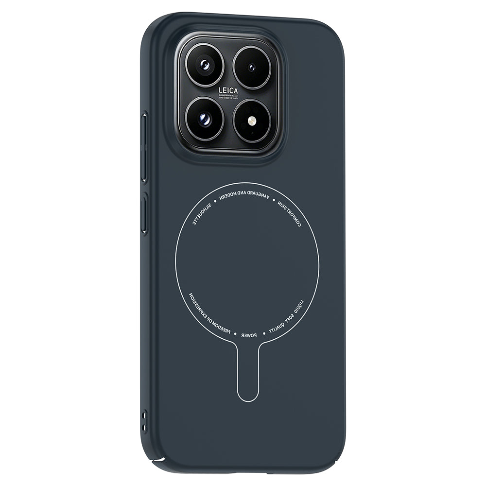 Xiaomi 17 Kılıf M-Safe Şarj Özellikli Kamera Korumalı Zore Elio Sert PC Kapak Lacivert